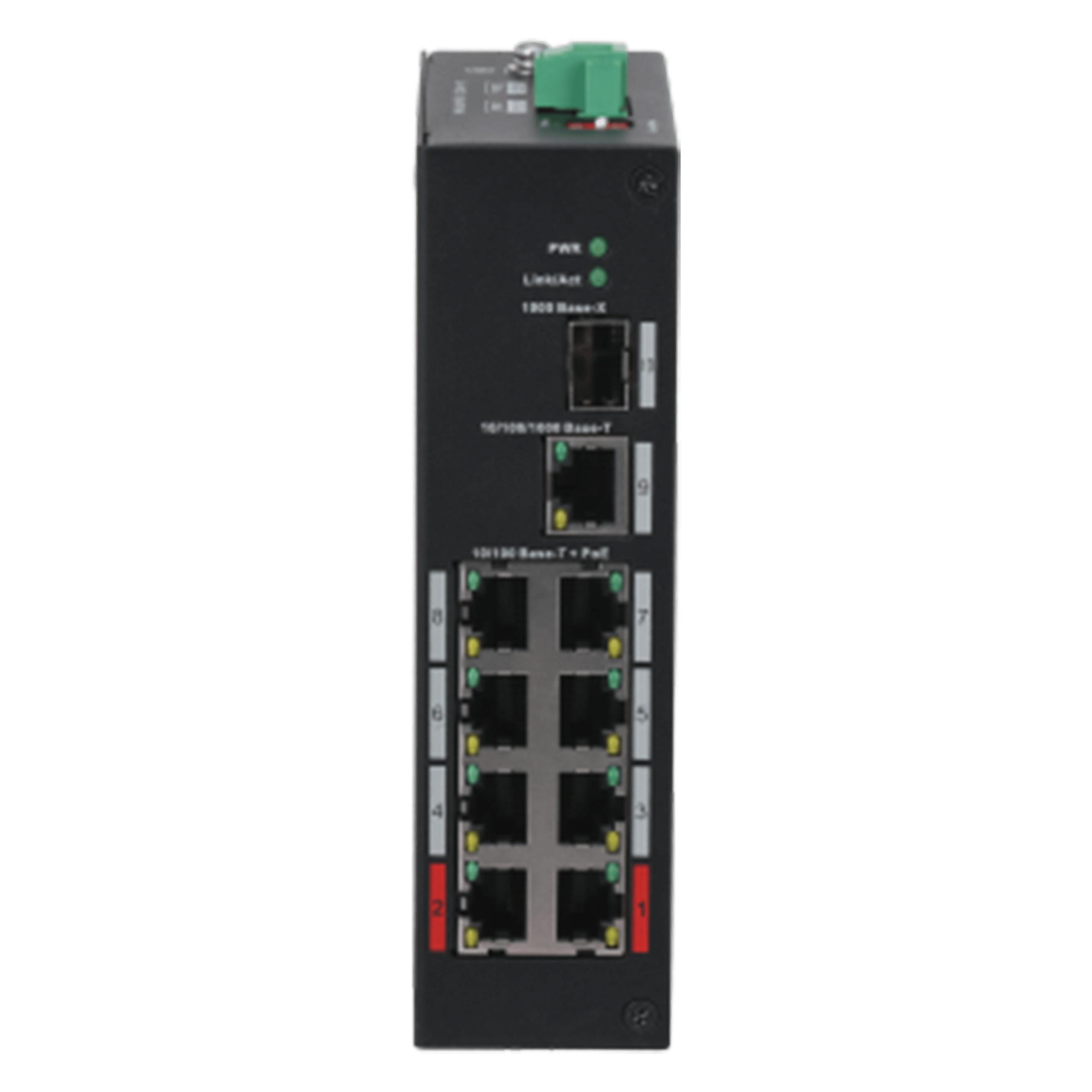 Dahua INDUSTRIE-SCHALTER PFS3110-8ET-96-V2 (9 Ports) (PFS3110-8ET-96-V2)