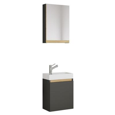 3 tlg. Hängeschrank Gäste-WC Waschbecken Softclose Cosila