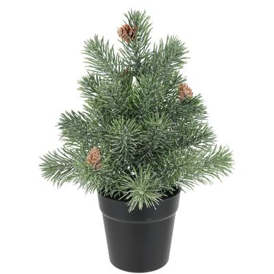 Künstlicher Weihnachtsbaum I.GE.A. "Tannenbaum", grün, B:22cm H:32cm, Kunststoff, Weihnachtsbäume, mit Zapfen im Topf Weihnachtsdeko Kunstbaum Kunsttanne klein Dekobaum