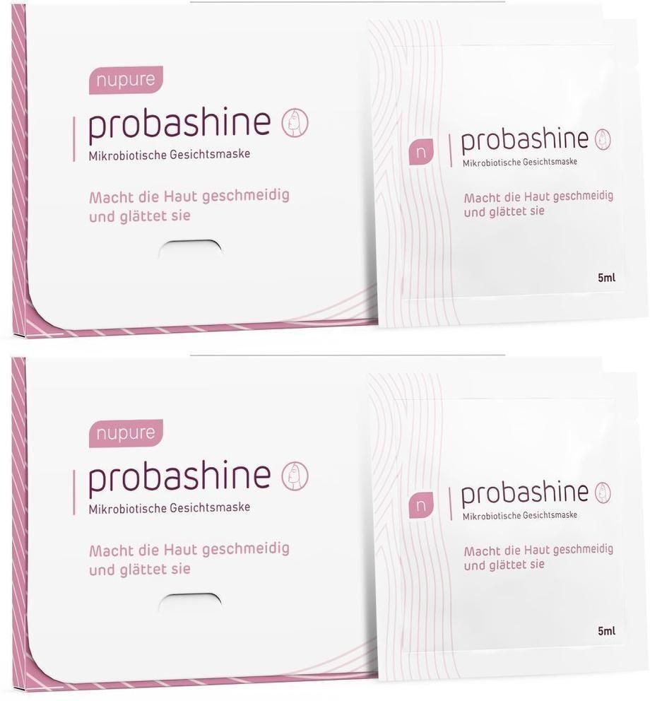 Nupure probashine probiotische Maske 2x 2x4x5 ml Gesichtsmaske