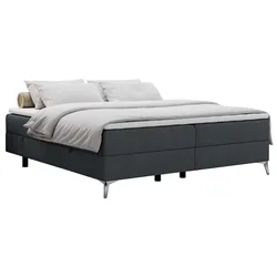 BOXBETT LESS 140/200 Dunkelgrau Struktur - H3