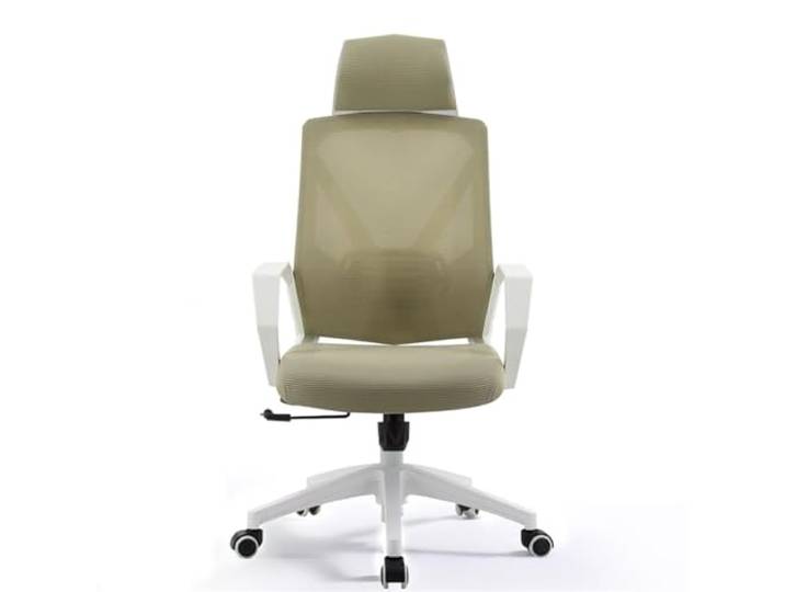 Ygt9mS6vz Stuhl mit hoher Rückenlehne Netzstuhl mit hoher Rückenlehne, Kissen, Armlehnen und Rollen(Beige)