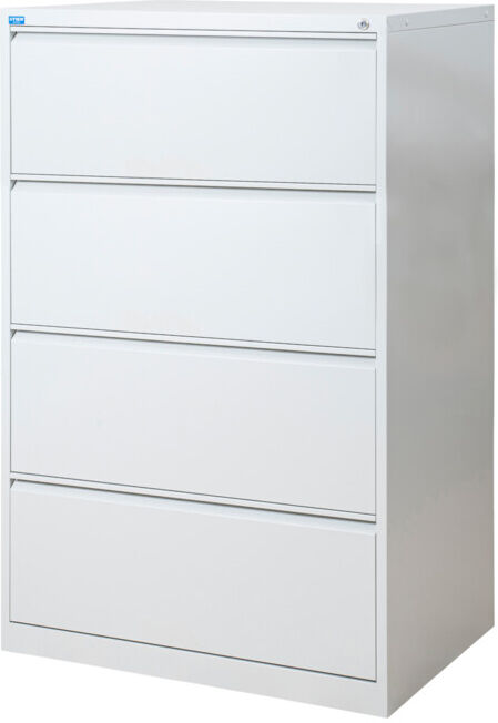 Armoire à dossiers suspendus STIER, 4 tiroirs, double rail, DIN A4, 1 330x840x620 mm (905441)