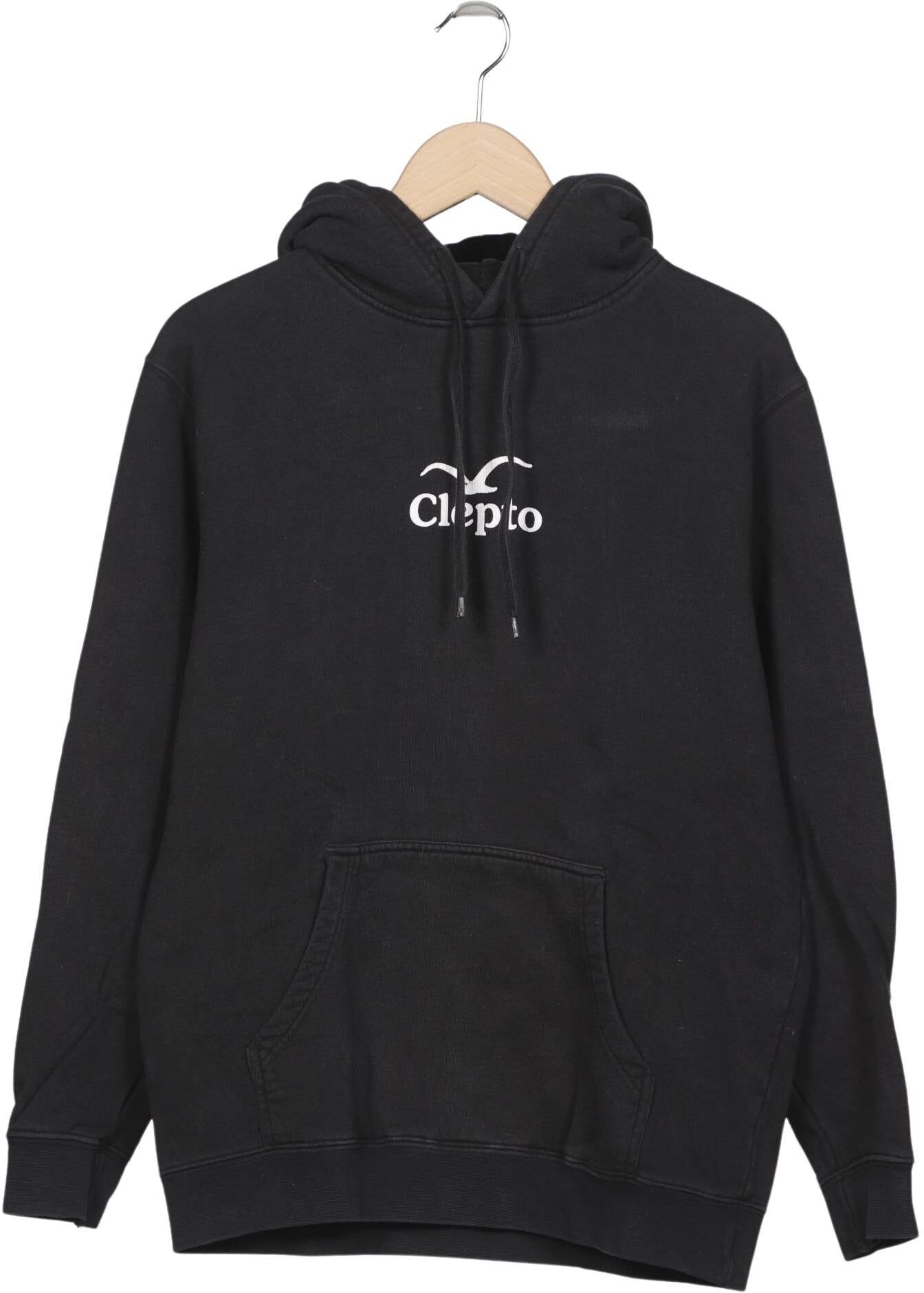 Cleptomanicx Herren Kapuzenpullover, Schwarz, Gr. S, Baumwolle - Second Hand
