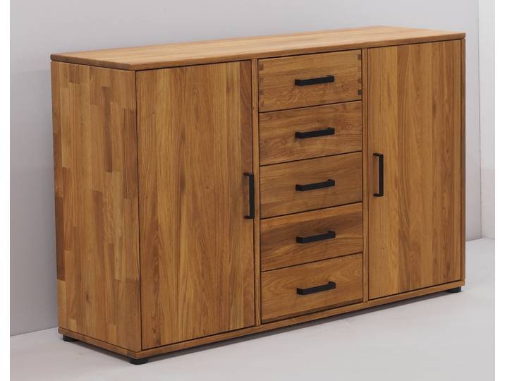 Kommode Mido 60303 in Wildeiche massiv – Montierte Lieferung – 3%-Vorkasse-Rabatt