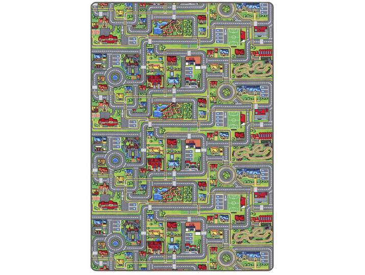 Kinderteppich Spielteppich STREETS, Made in Belgium , bunt, B:200cm H:5mm L:300cm, Polyamid, PRIMAFLOR-IDEEN IN TEXTIL, Teppiche, Kinderteppich, Strassen-Teppich, Strassenbreite ca. 9 cm, Kinderzimmer