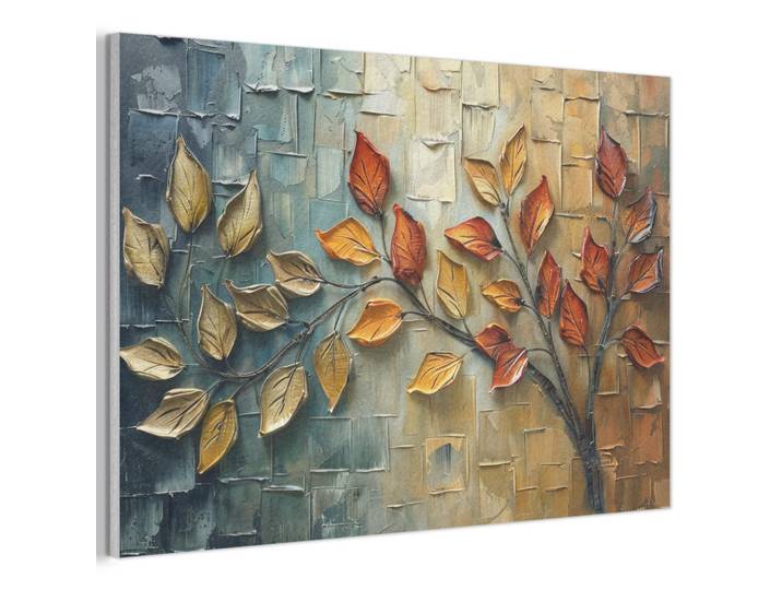 MuchoWow Akustikbild - Baum - Abstrakt - Natur - Kunst - 90x60, Goldfarben, Kunststoff, Rechteckig, 90x60x0.9 cm, Wandverkleidung, Akustikpaneele