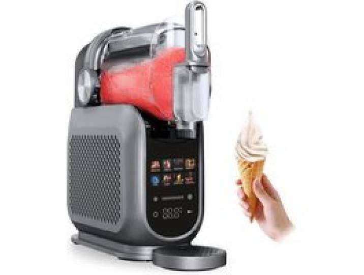 4SWISS SlushieMaster SM026 — Machine à granita et glace 7-en-1 compresseur 1 8L