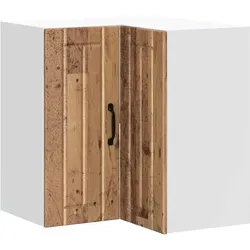 vidaXL Küchen-Eckhängeschrank Lucca Altholz-Optik Holzwerkstoff