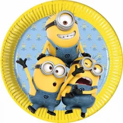 Procos - Minions - Pappteller (Ø23cm, 8 Stück)