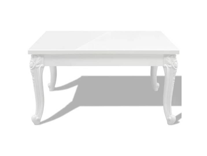 Table basse KAI - Blanc laqué - 80 x 80 x 42 cm - Bois - Classique - Intemporel