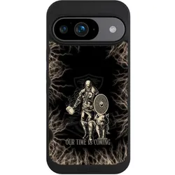 Nivocase Handyhülle für Google Pixel 9 Hülle NIVOpure Case Schwarz Serienmotiv Vikings Wikinger (Google Pixel 9), Smartphone Hülle, Schwarz