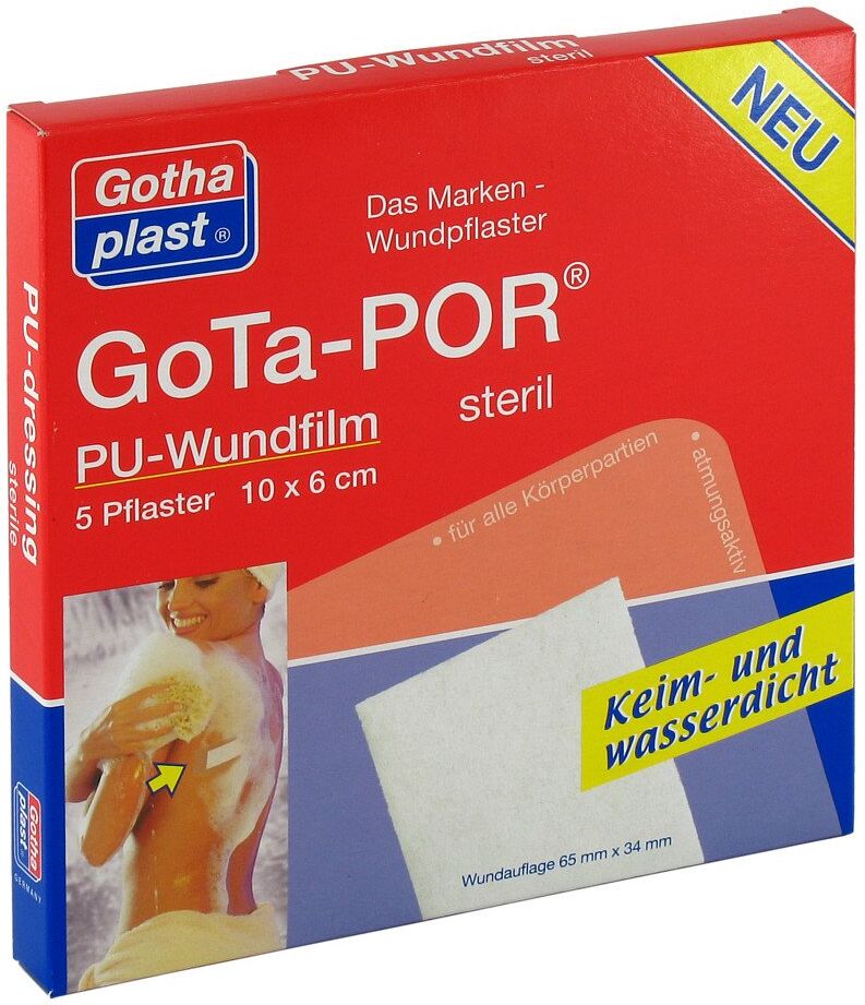 Gota-pur Gota-por Pu Wundfilm 10x6 cm steril Pflaster