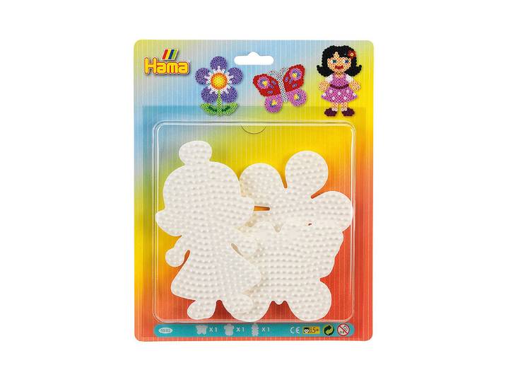 Hama Stiftplatten Blumen und Schmetterling 3 Stück