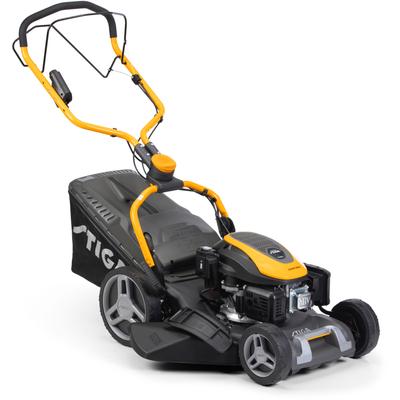 Benzinrasenmäher STIGA GARDEN "Combi 748 SE", gelb, B:53cm H:120cm T:151cm, Rasenmäher