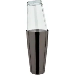 Boston Shaker 28oz. - Edelstahl 304 - GMB - Gunmetal black mit original amerikanischen Mixing Glas