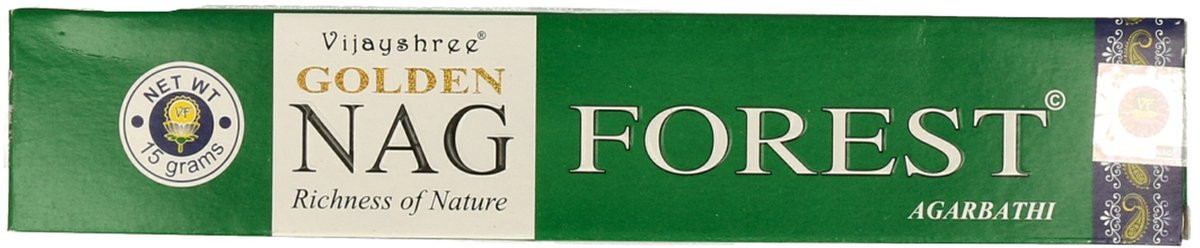 Vijayshree Golden NAG Forest Wierook Stokjes - 15 gram