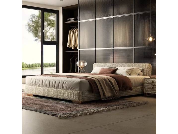 Lit king size de luxe 180x200cm, sommiers et cadres de lit modernes en bois, tête de lit king size, mobilier de chambre tatami, table de chevet
