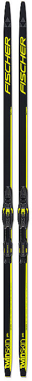 FISCHER Langlaufski Set Classic Twin Skin Pro IFP Stiff + BDG Control Step in schwarz   202 B