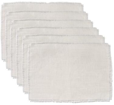 DII Design Imports Gray Jute Kitchen Placemat Set (Set of 6)