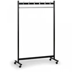 Biedrax Garderobenständer mit Haken, einseitig V4304 - mit Rädern