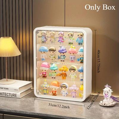 Inspired Living Wall Mounted Medicine Cabinet & Multi Layer Storage Organizer Rack 4 Floors White