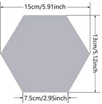 Fusion Finds Hexagon Wall Mirror Acrylic Mirror Stickers For DIY Living Room Wall Decor d 10pcs