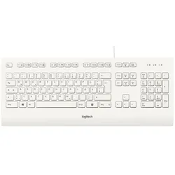 Logitech K280E Pro f/ Business Tastatur Büro USB QWERTZ Deutsch Weiß