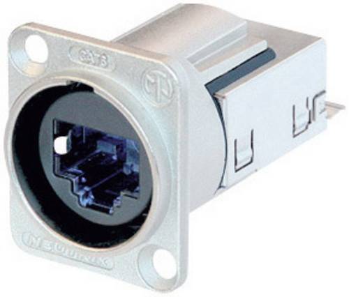 Neutrik NE8FDY-C6 EtherCon RJ45 CAT6 Einbaubuchsen NE8FDY-C6 Buchse, Einbau NE8-FDY0-C6 Pole: 8P8C Nickel 1St.