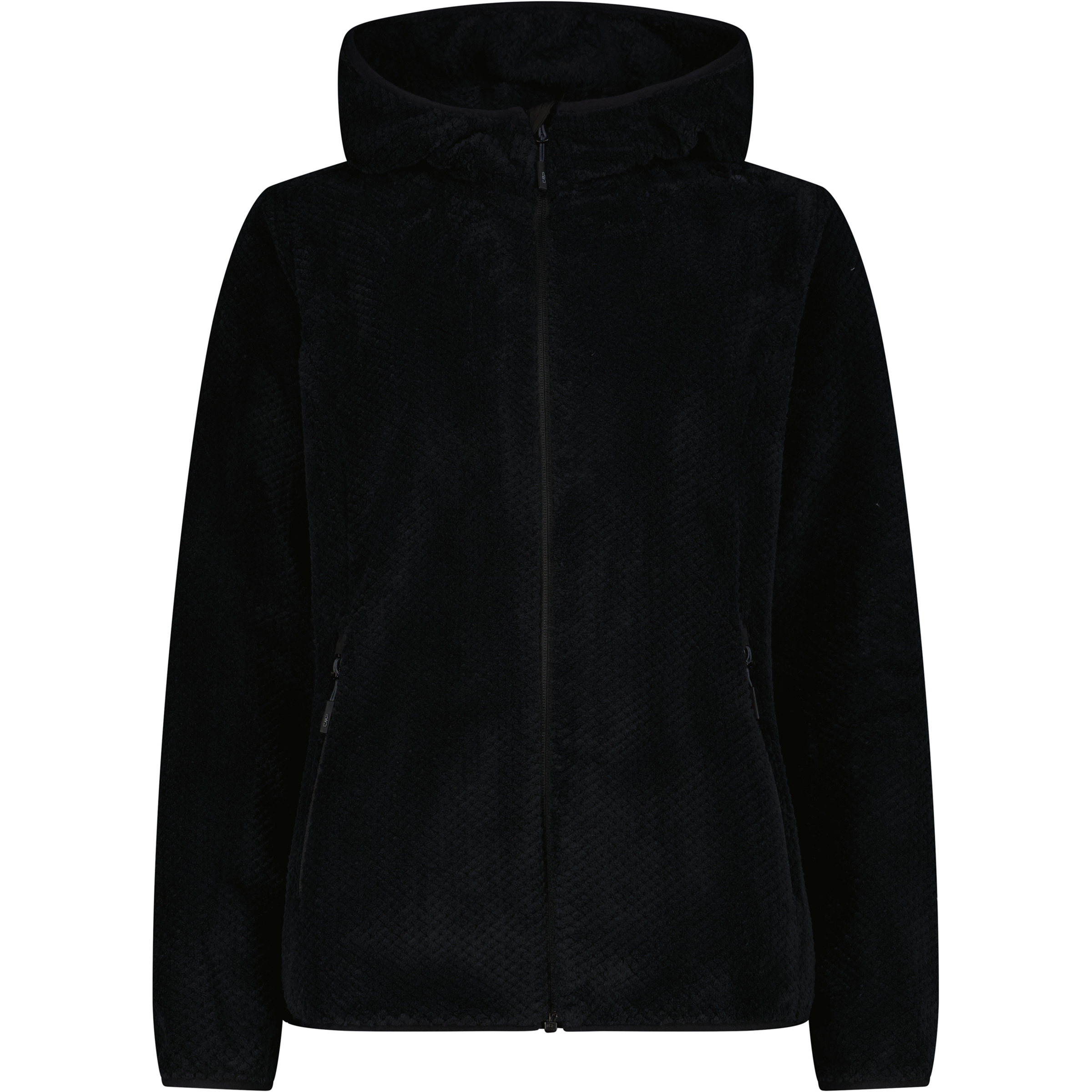 CMP Damen Fleecejacke schwarz Größe XXS Trekking Schnell trocknend