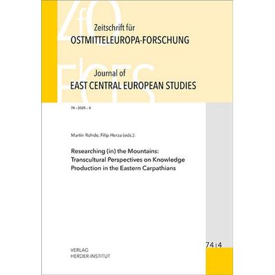Zeitschrift für Ostmitteleuropa-Forschung (ZfO) 74/4 / Journal of East Central European Studies (JECES) 74/4, Taschenbuch von , Verlag