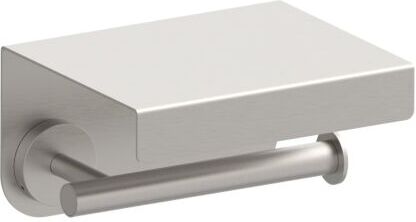 Herzbach Design iX Papierrollenhalter 17.815000.1.09 Edelstahl gebürstet, mit Deckel, Wandmontage