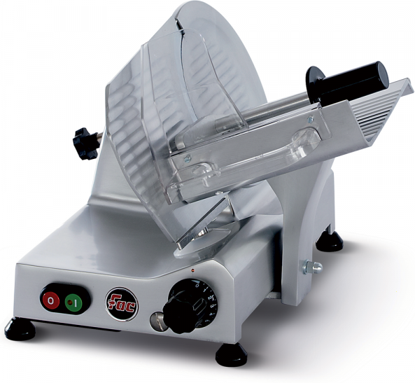 FAC S220 - Aufschnittmaschine mit 220 mm Klinge - mit zu desinfizierenden Teilen - 185W