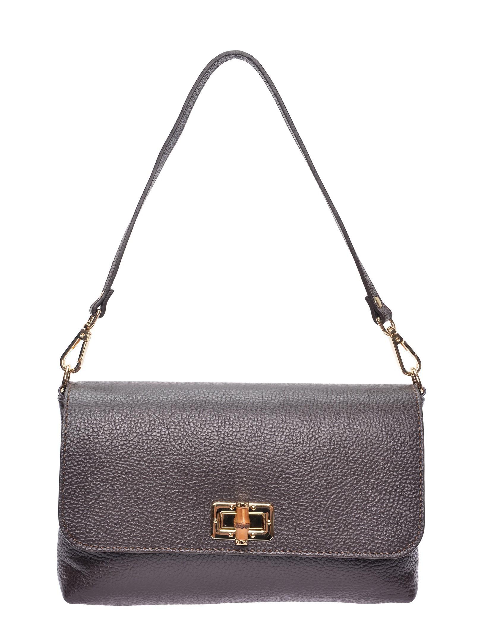 Roberta M Kastanienbraun Rindsledertasche