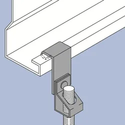 ABB SM125-AM10T Trägerklammer, fuer vertikale Kante bis 0,5-5mm + Stangenbefest. mit M10 7TCA084030R1755