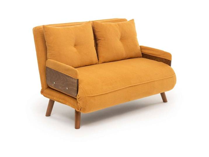 Bettsofa Cosmo Senfgelb Stoff B 78 T 82 cm - Bettsofa