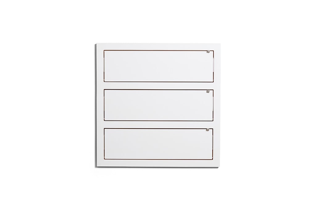 Ambivalenz Fläpps 80x80-3 Regal (weiß) weiß FL080002