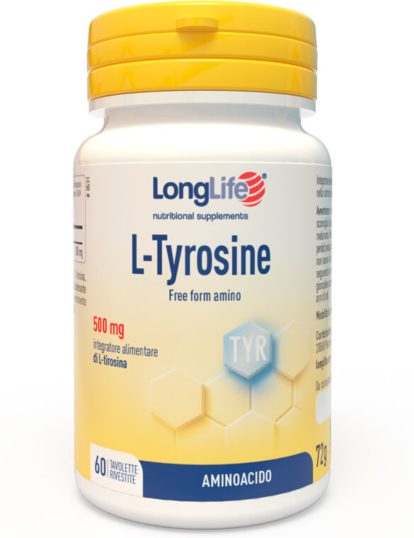 LONGLIFE Srl LongLife, L-Tyrosine 500 mg, 60 Tavolette