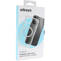 alkaya. LUCID MagSafe kompatible Schutzhülle for iPhone 15 Pro Max, Transparent
