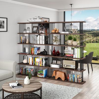 "EVE-Modern 70"" H x 94.4""V N Iron Etagere Bookcase - 94.4*70*11.8 inches"