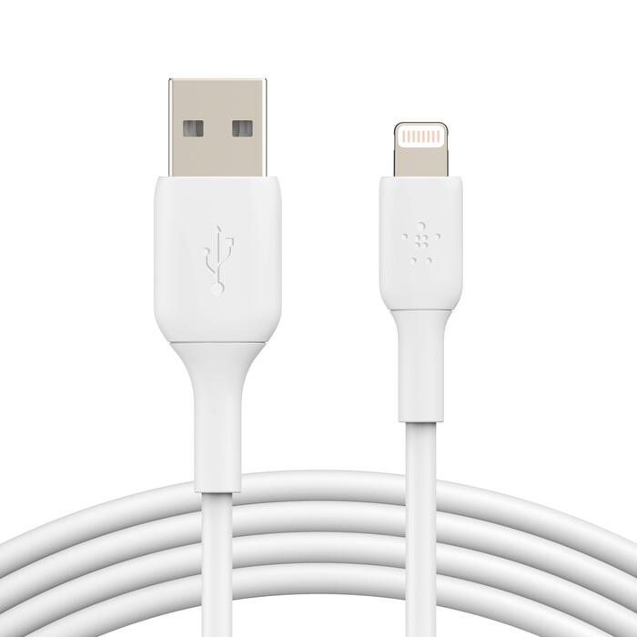 Belkin BoostCharge 3 m Lightning/USB-A Kabel, weiß CAA001BT3MWH