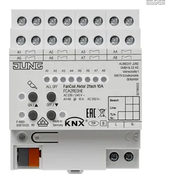 Jung KNX Fan-Coil-Aktor 2-fach Reiheneinbaugerät Gehäuse 4TE FCA 2 REGHE