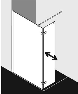 Kermi MET1R083203YK WALK-IN MENA T1R 830x