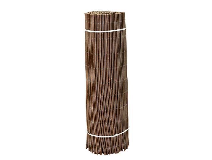 casa.pro Weidenzaun Hyssna, Dunkelbraun, Naturmaterialien, 200x200 cm, Sonnen- & Sichtschutz, Sichtschutz Garten