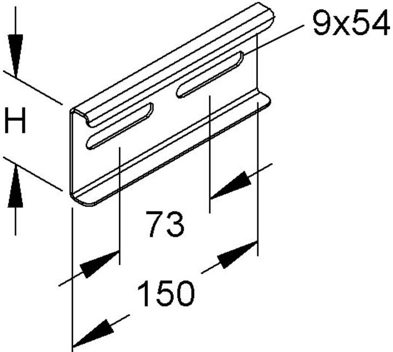 Niedax Stoßverbinder 60mm KSV 60 F)