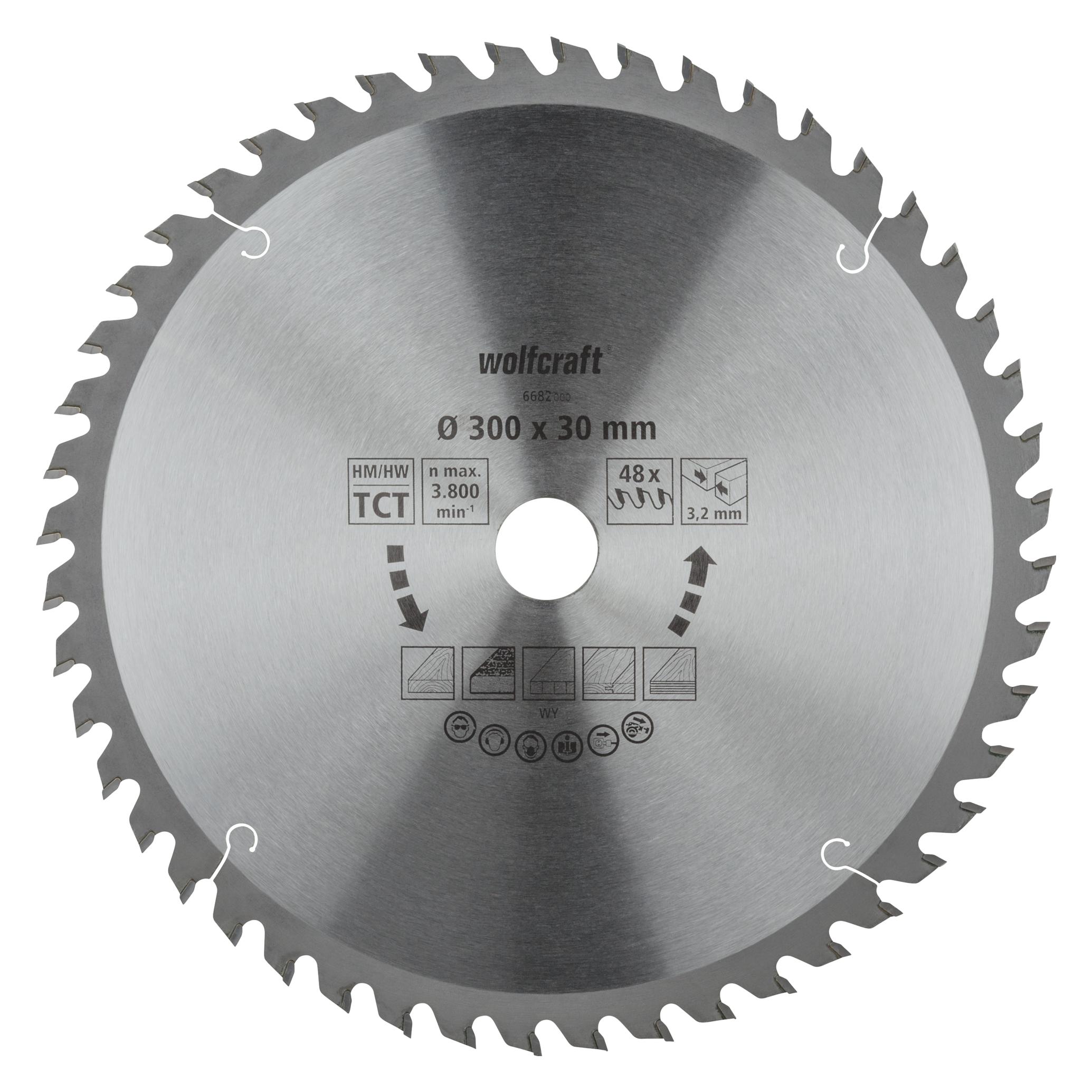 wolfcraft 1 Tisch-Kreissägebl. HM, 48 Zähne ø300mm (6682000)