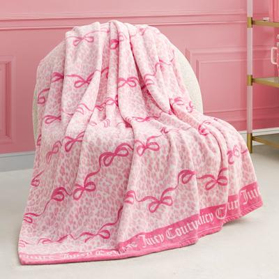 Juicy Couture Printed Plush Throw Blankets