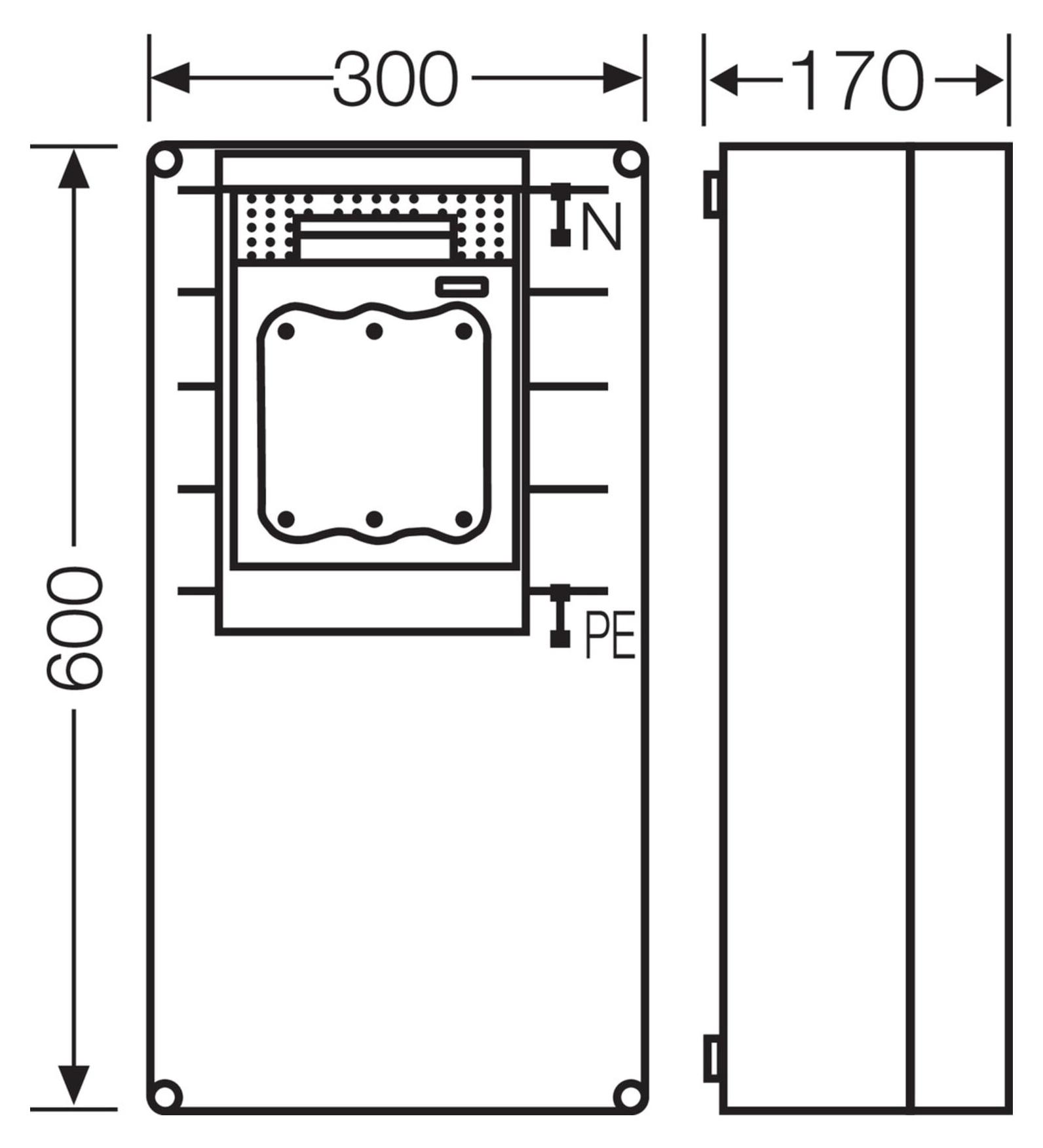 HENSEL HENS Mi-Nh-Lasttrennschal.Geh. MI6479 1XNH 1 3P.a. Sammelschiene 630A 5P