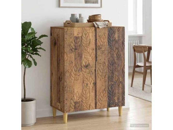 RJPLMFV Anrichte aus Holz, 66 x 34,5 x 90 cm Regal zur Aufbewahrung, langlebige Verarbeitung, klassischer Stil, pflegeleicht