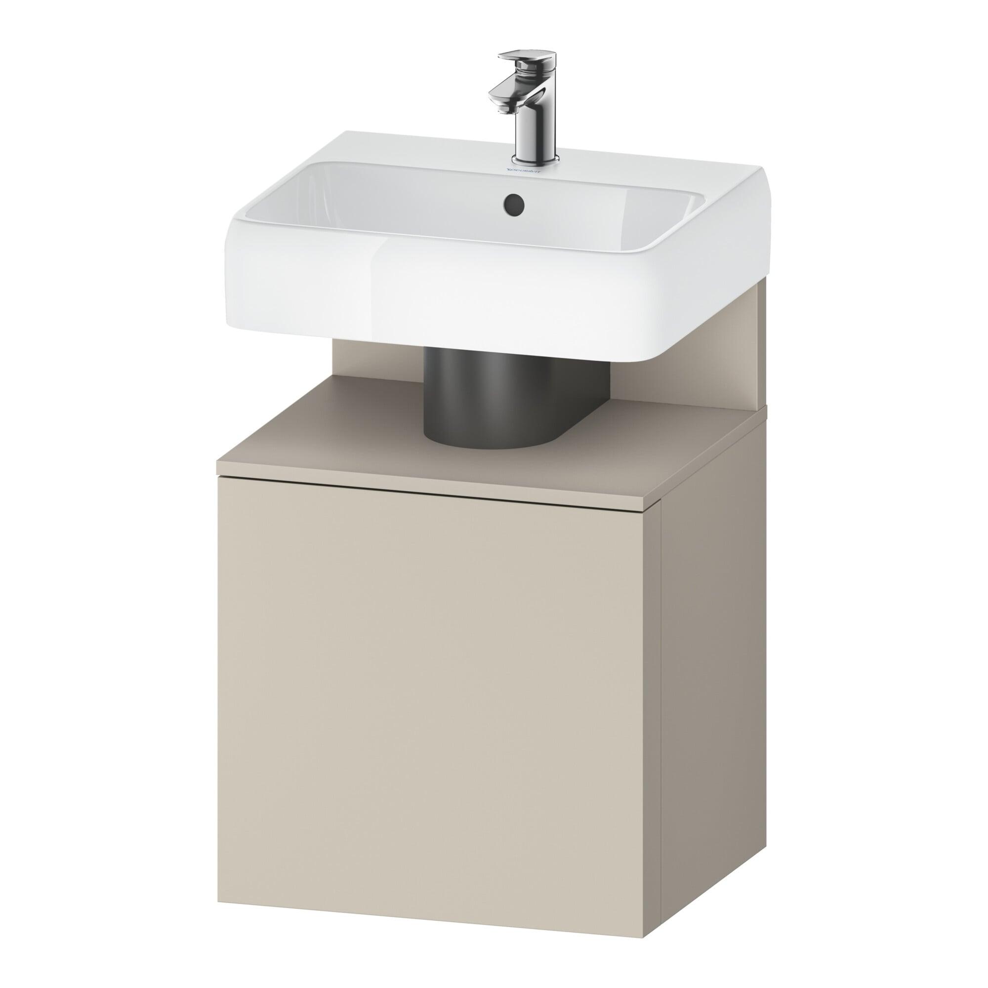 Duravit Waschtischunterschrank Qatego 49x42x64,5cm, 1 T, T. li, Tau m/tau matt (QA4077L91830000)